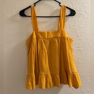 ASOS - Yellow Smocked Women's Top - 6